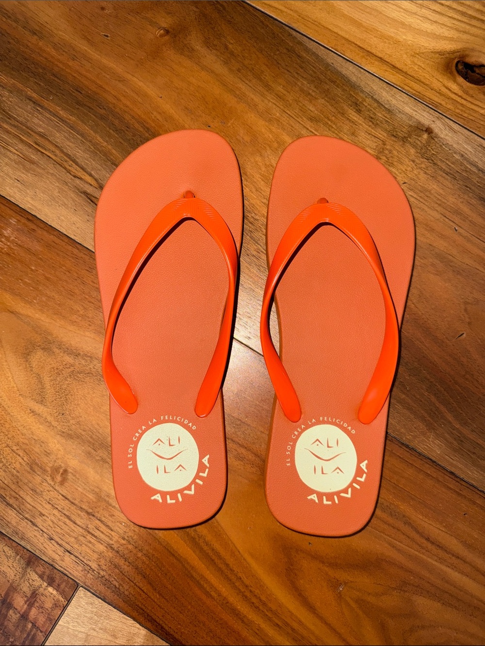 ALVILA Orange Flip Flops